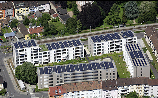 Niederfeldplatz von oben